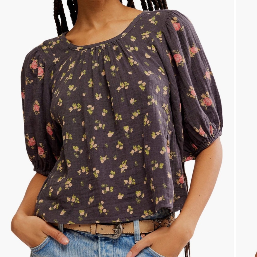 Free People | size medium | chloe mix print top